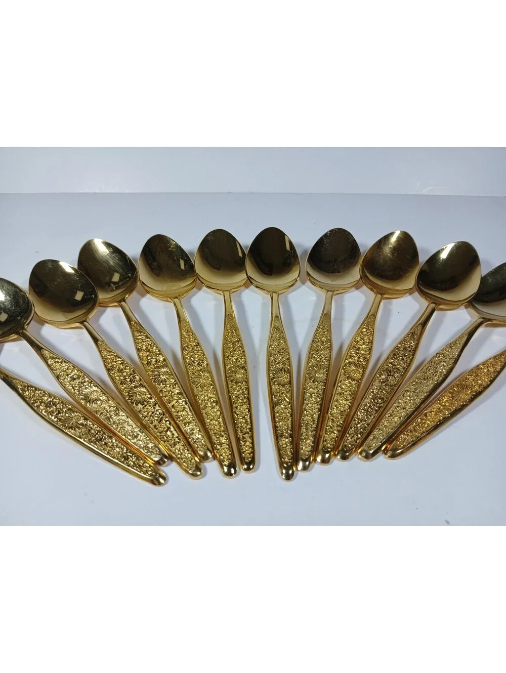 Vtg Present VIP 24K Gold Electroplate Flatware 54 pieces Setting for 12 